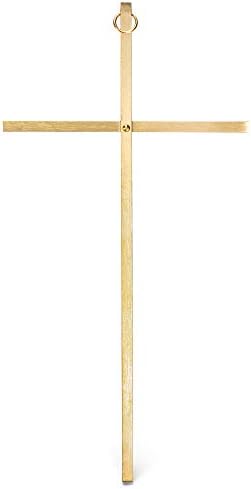 Dicksons Goldtone 8 Inch Metal Wall Cross