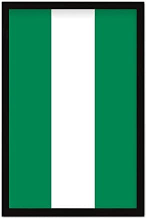 Nigeria Flag Wall Art Framed Decor 8x12in Table Sign