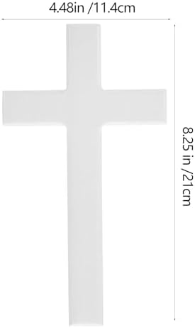 BESTOYARD White Wall Cross for Home Church Decor