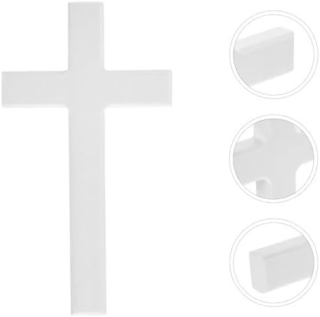 BESTOYARD White Wall Cross for Home Church Decor