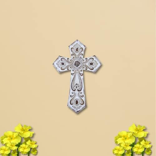 Comfy Hour Faith and Hope White Totem Wall Cross
