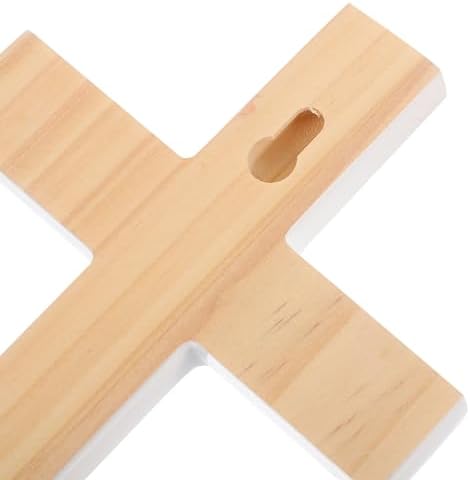 BESTOYARD White Wall Cross for Home Church Decor