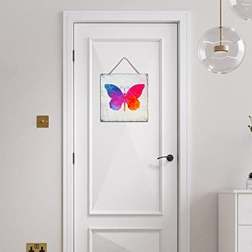 Wodevor Butterfly Splashing Wood Wall Sign 12x12in