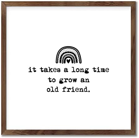 Friendship Quotes Wood Sign for Home Decor and Gifts