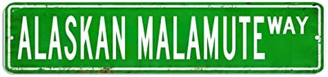 Alaskan Malamute Metal Sign Wall Decor