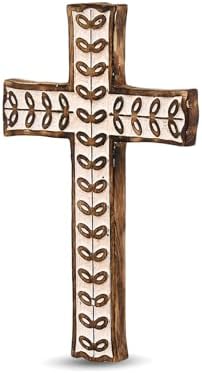Mahasu Cross Mango Wood Handmade Wall Decor