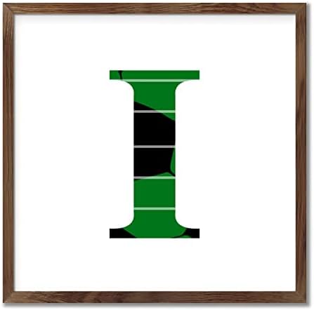 Sport Theme Green Black Soccer Alphabet Wall Sign