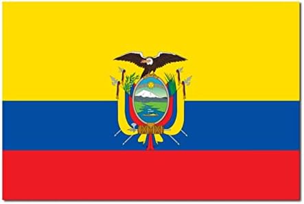 Ecuador Flag Wood Sign Rustic Wall Art Decor
