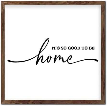 Rustic Framed Wood Sign Its So Good to Be Home