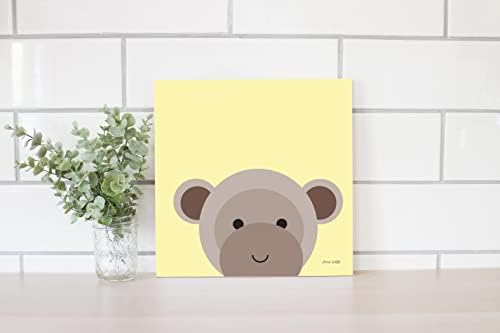 Cuddly Brown Monkey Wall Decor Wooden Plaque