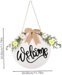 Wooden Sunflower Door Sign Ornament for Home Wall Display