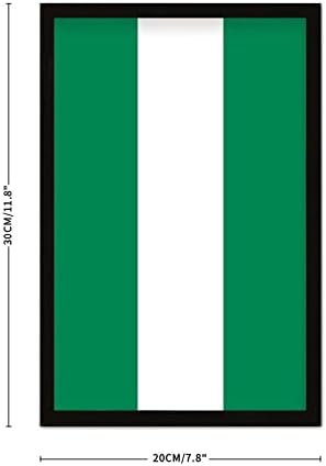 Nigeria Flag Wall Art Framed Decor 8x12in Table Sign