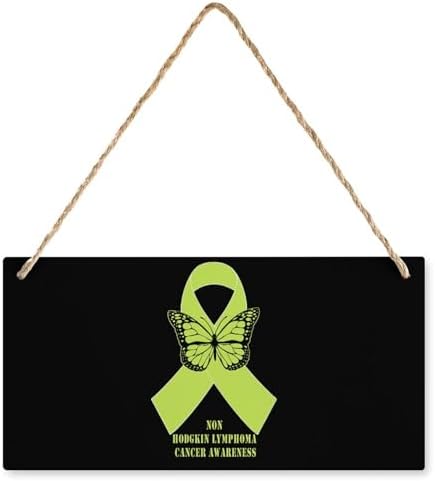 Non Hodgkin Lymphoma Awareness Wooden Wall Hanging Decor