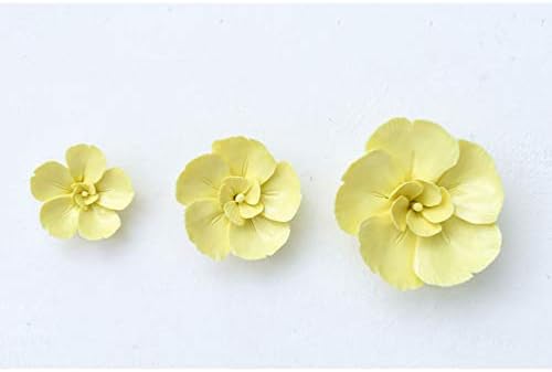 BESPORTBLE 3D Ceramic Phalaenopsis Wall Decor