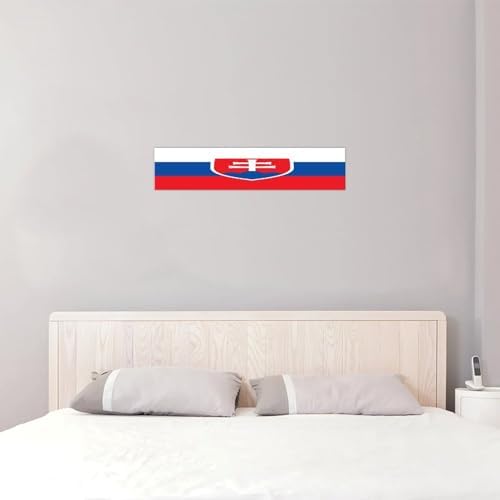 Slovakia Inspirational Wall Decor Wood Plaque 4x18 Inch