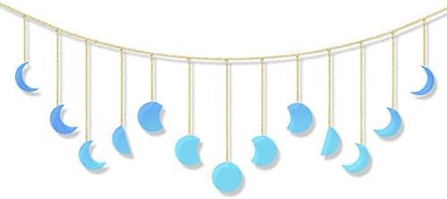 Smartmak Moon Phase Wall Hanging Art Ornaments