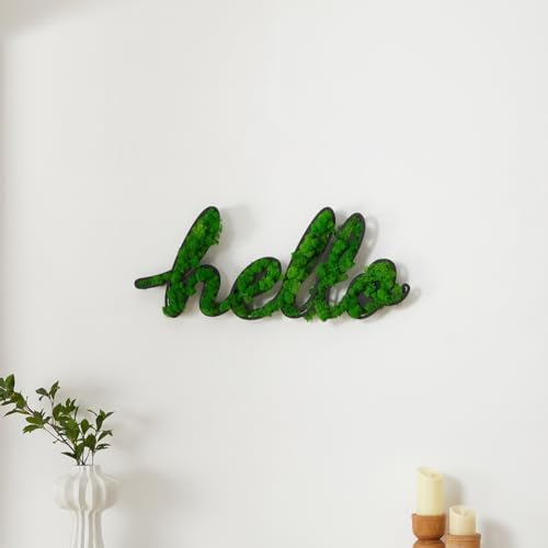 ETICIAN Moss Letter Signs Wall Art Decor