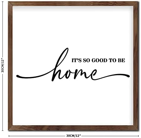 Rustic Framed Wood Sign Its So Good to Be Home