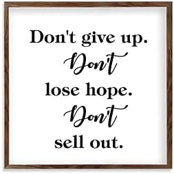 Wood Plaque Sign Motivational Wall Art 12x12