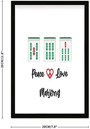 Mahjong Tiles Wall Art 8x12in Framed Display