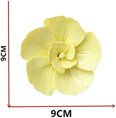 BESPORTBLE 3D Ceramic Phalaenopsis Wall Decor