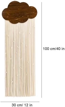 BYVUTE Cloud Bohemian Macrame Wall Hanging Decor