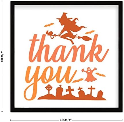Thank You Sign Wood Framed 7x7 Funny Tombstone Wall Art