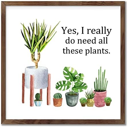 Plant Lover Lady Mum Gardener Gift Wood Sign 12x12