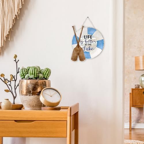 MOTERMATE Lake Life Decor Sign 12x12 Inch