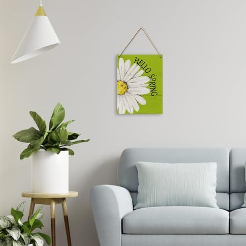 UYIKG Spring Wall Decor Wooden Sign 8x10 Inch