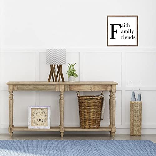 Framed Wood Sign with Rustic Farmhouse Design 12x12