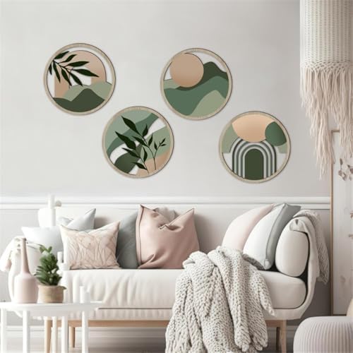 Price Xes Boho Wall Decor 4 Pcs Round Wall Art