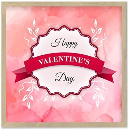 Rustic Wood Wall Decor Sign 12x12 Happy Valentines Day