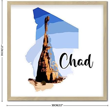 Chad Wood Framed Printed Sign Wall Art Decor