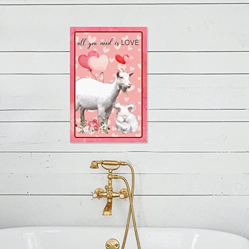 Wodevor Valentines Day Wooden Wall Sign 8x12in All You Need is Love