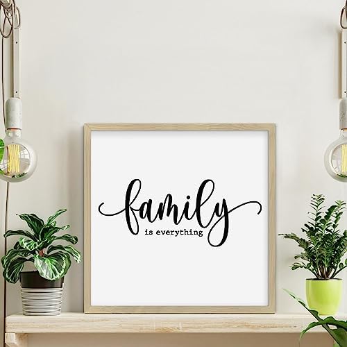 Family Is Everything Wood Framed Wall Sign