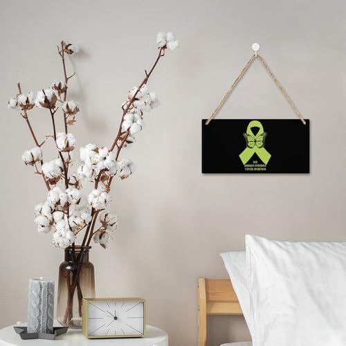 Non Hodgkin Lymphoma Awareness Wooden Wall Hanging Decor