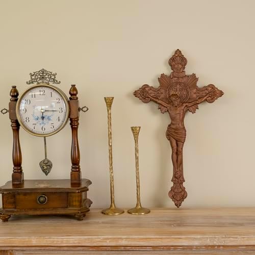 BGCOPPER Saint Benedict Wall Cross Decor 10 Inch