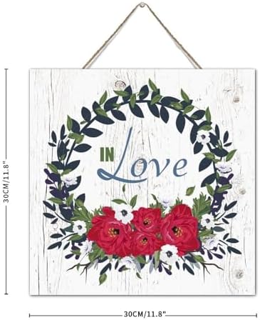 Autravelco Rustic Wooden Wall Sign 12x12 Inch