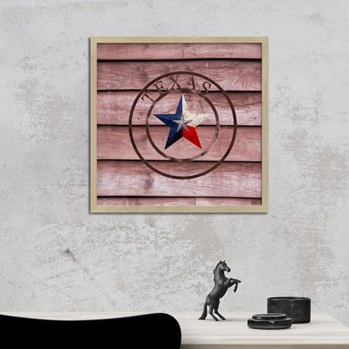 Texas Lone Star Home Map Wooden Wall Decor Sign