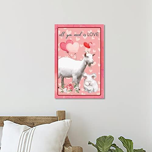 Wodevor Valentines Day Wooden Wall Sign 8x12in All You Need is Love