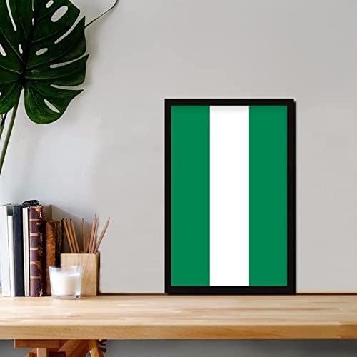 Nigeria Flag Wall Art Framed Decor 8x12in Table Sign
