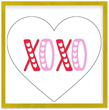 Valentines Day Wood Sign With XOXO Sayings 12x12