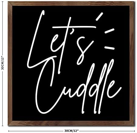 Rustic Wood Framed Sign 12x12in Wall Decor