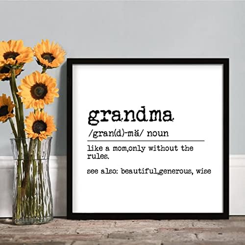 Grandma Definition Wood Framed Sign Home Decor