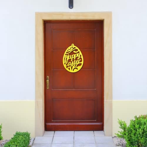 FRESHe Happy Easter Yellow Door Sign