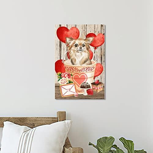 Wooden Heart Wedding Sign 8x12in Rustic Decor Plaque