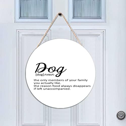 Dog Definition Wooden Door Hanger Home Decor