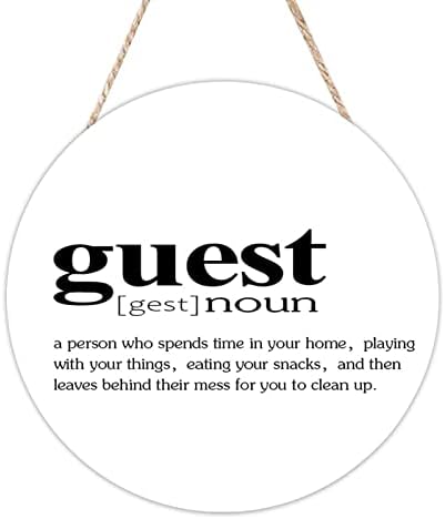 Ditooms 10x10in Wooden Hanging Sign Wall Decor