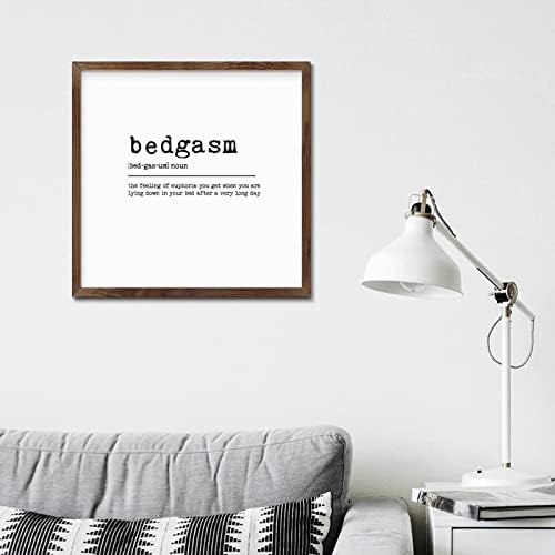 Personalized Framed Wall Art Sign 12x12in Wood Decor